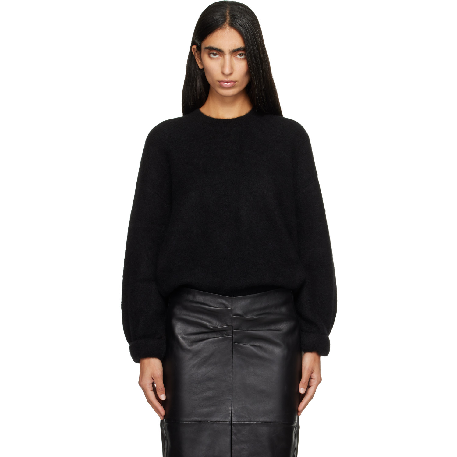 Isabel Marant Black Stacy Crewneck Sweater