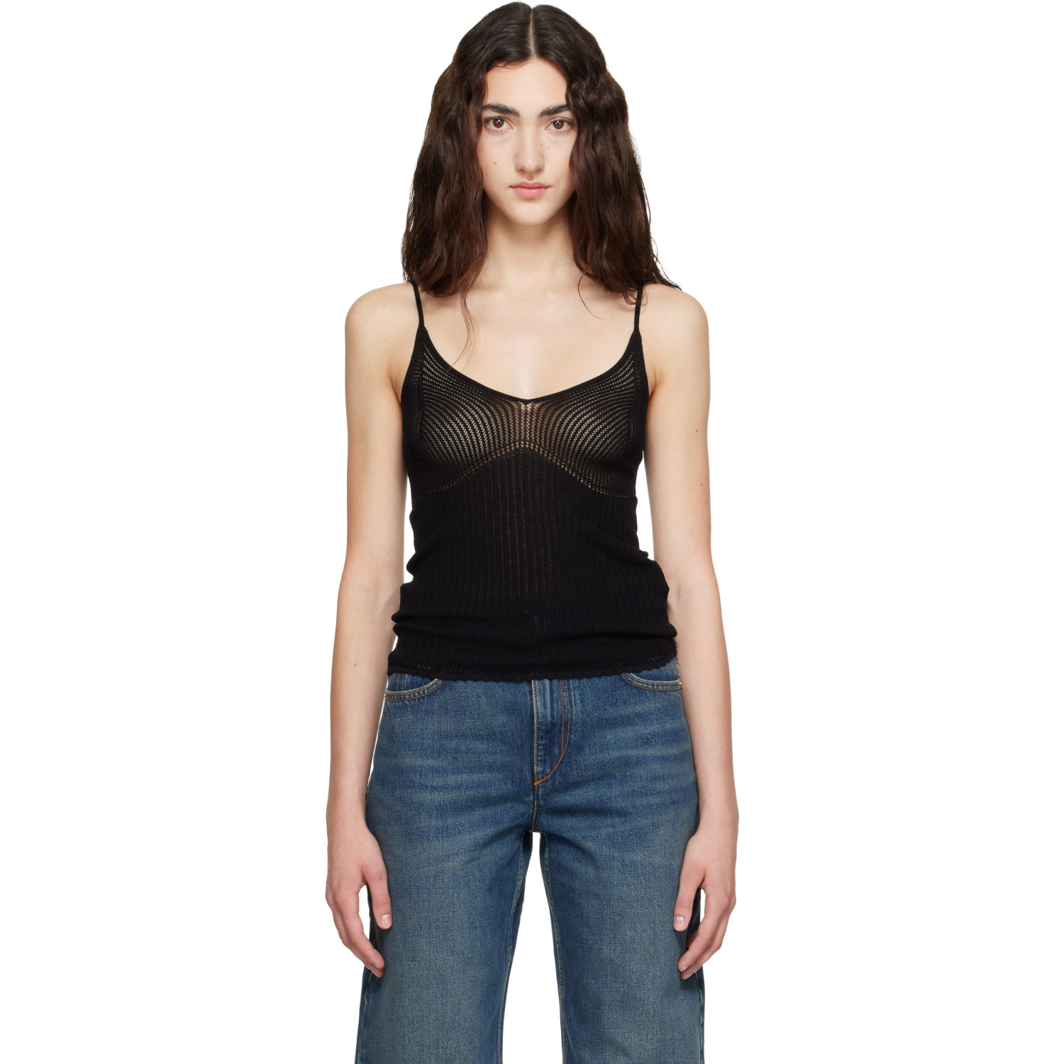 Isabel Marant Black Saloma Tank Top