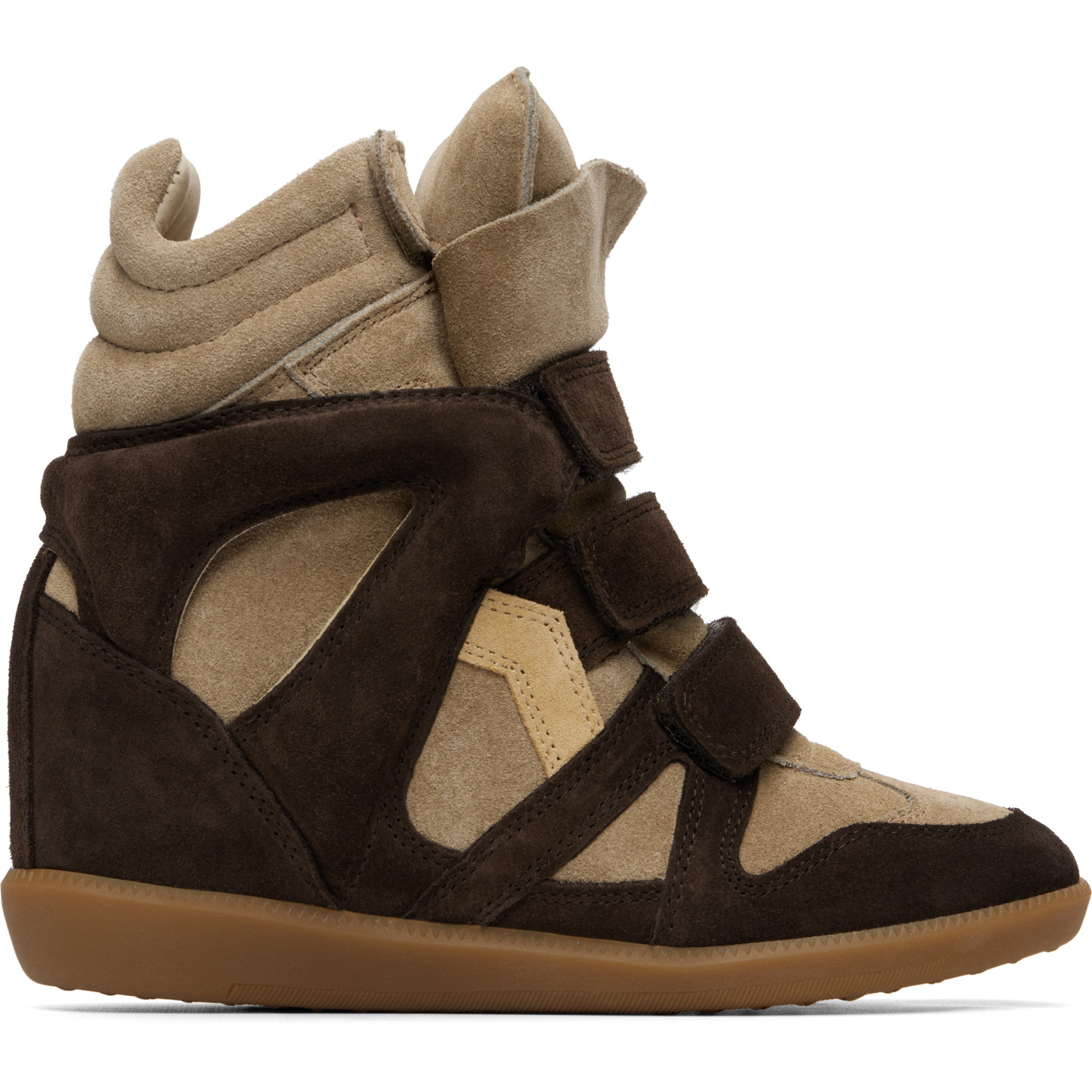 Isabel Marant Brown & Taupe Bekett Sneakers
