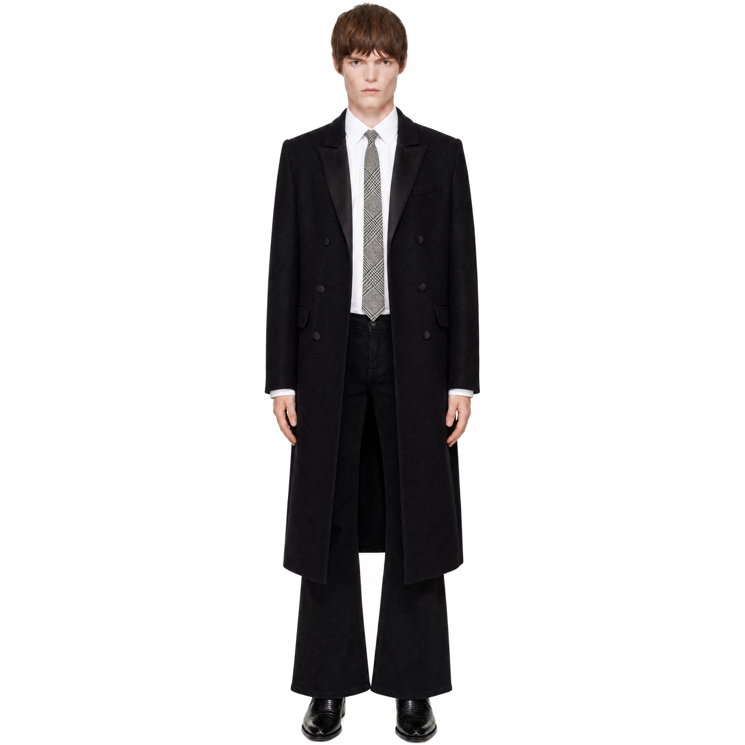 Ernest W. Baker Black Double Breasted Coat