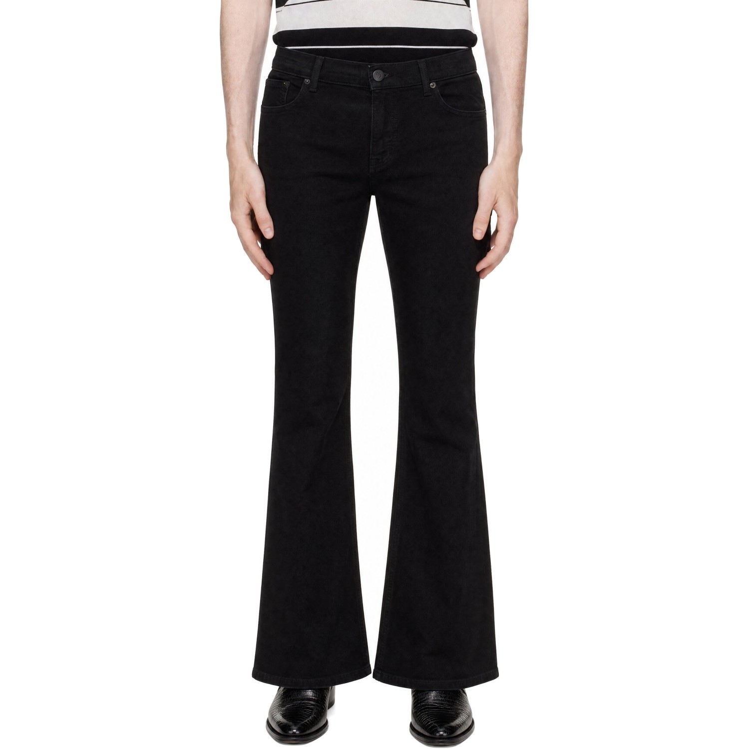 Ernest W. Baker Black Flare Jeans