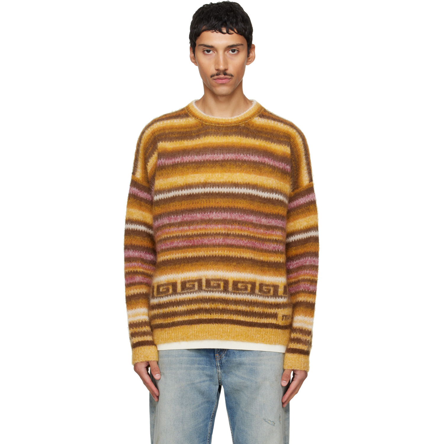 Isabel Marant Tan & Pink Scolan Sweater