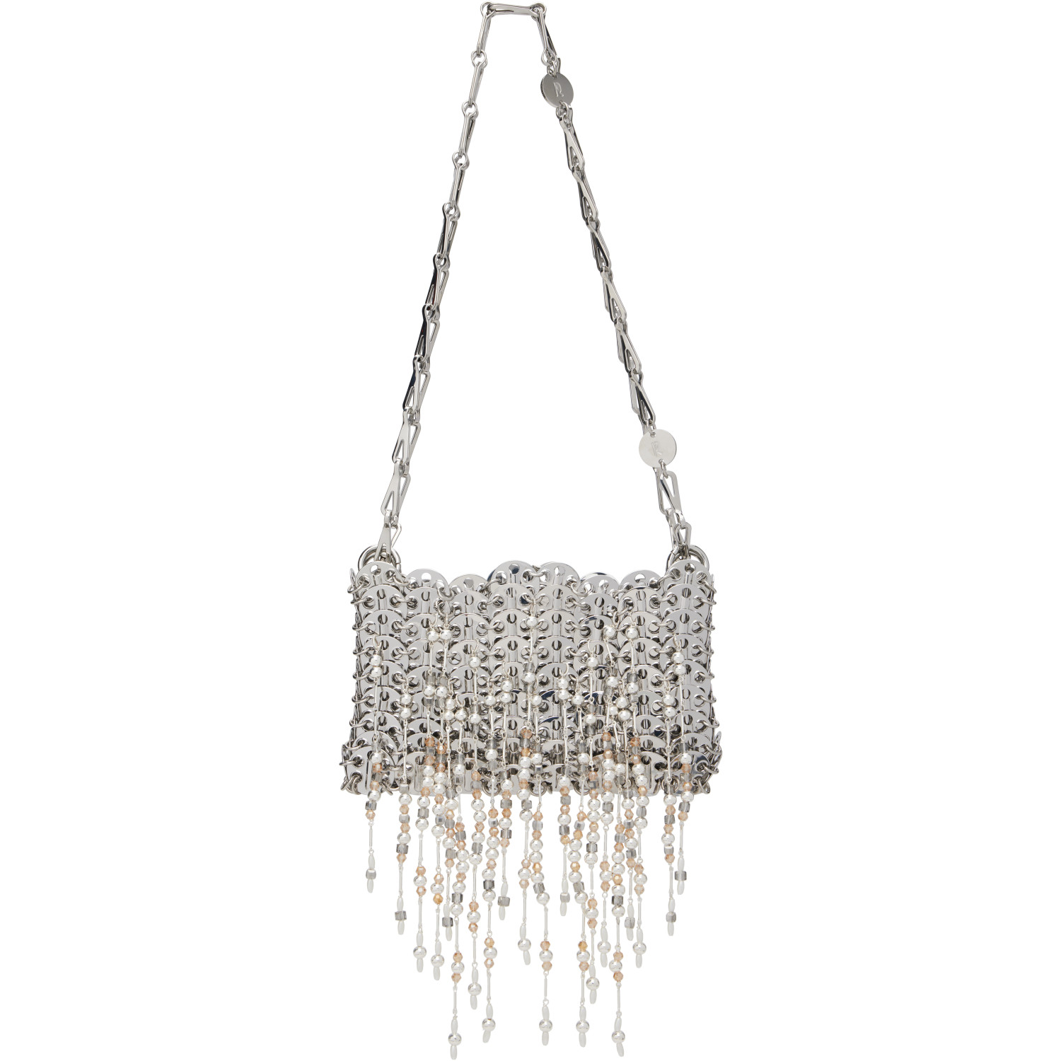 Rabanne Silver 1969 Nano Bag