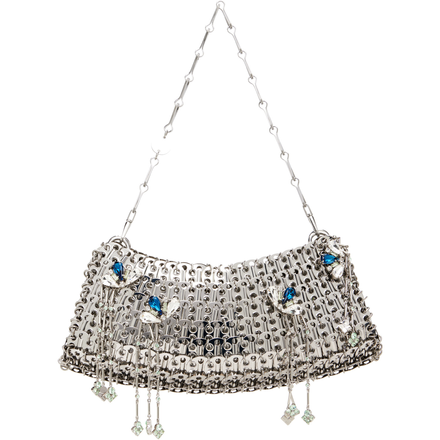 Rabanne Silver Signature Jewels 1969 Clutch Bag