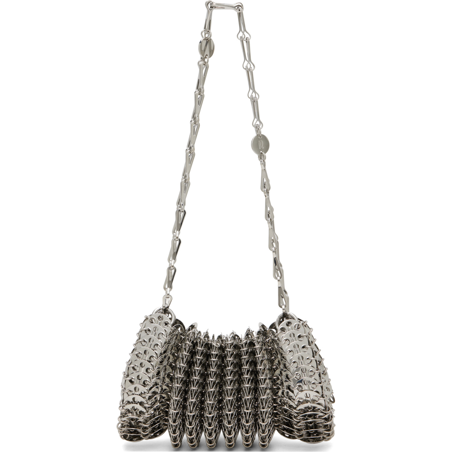 Rabanne Silver Brass Shoulder Bag