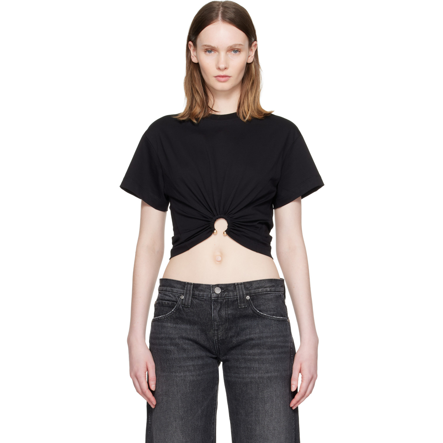Rabanne Black Piercing T-shirt