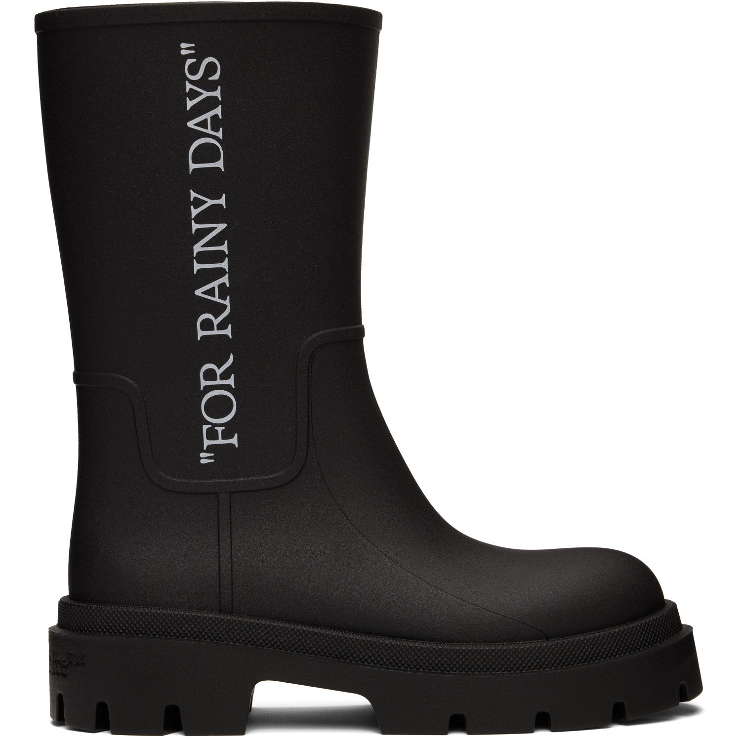 Off-White Black Reboot 'Rainy Days' Boots