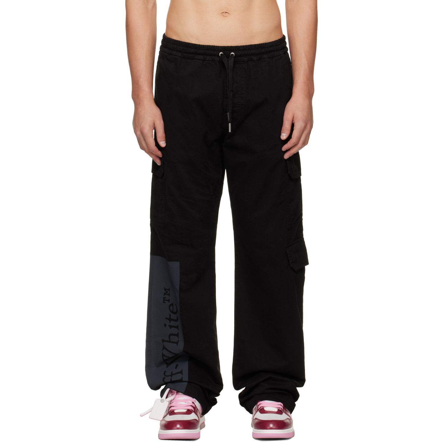 Off-White Black Big Bookish Straight Cargo Pants