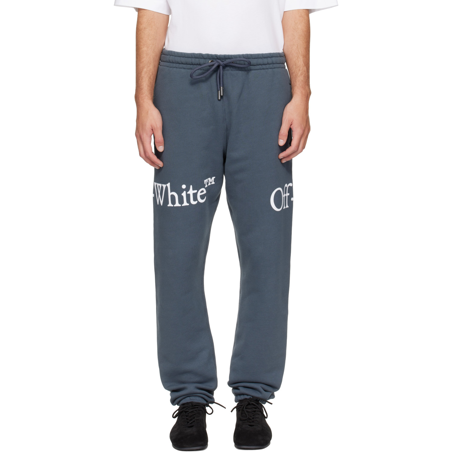 Off-White Gray Bookish Scarf Cuffed Sweatpants