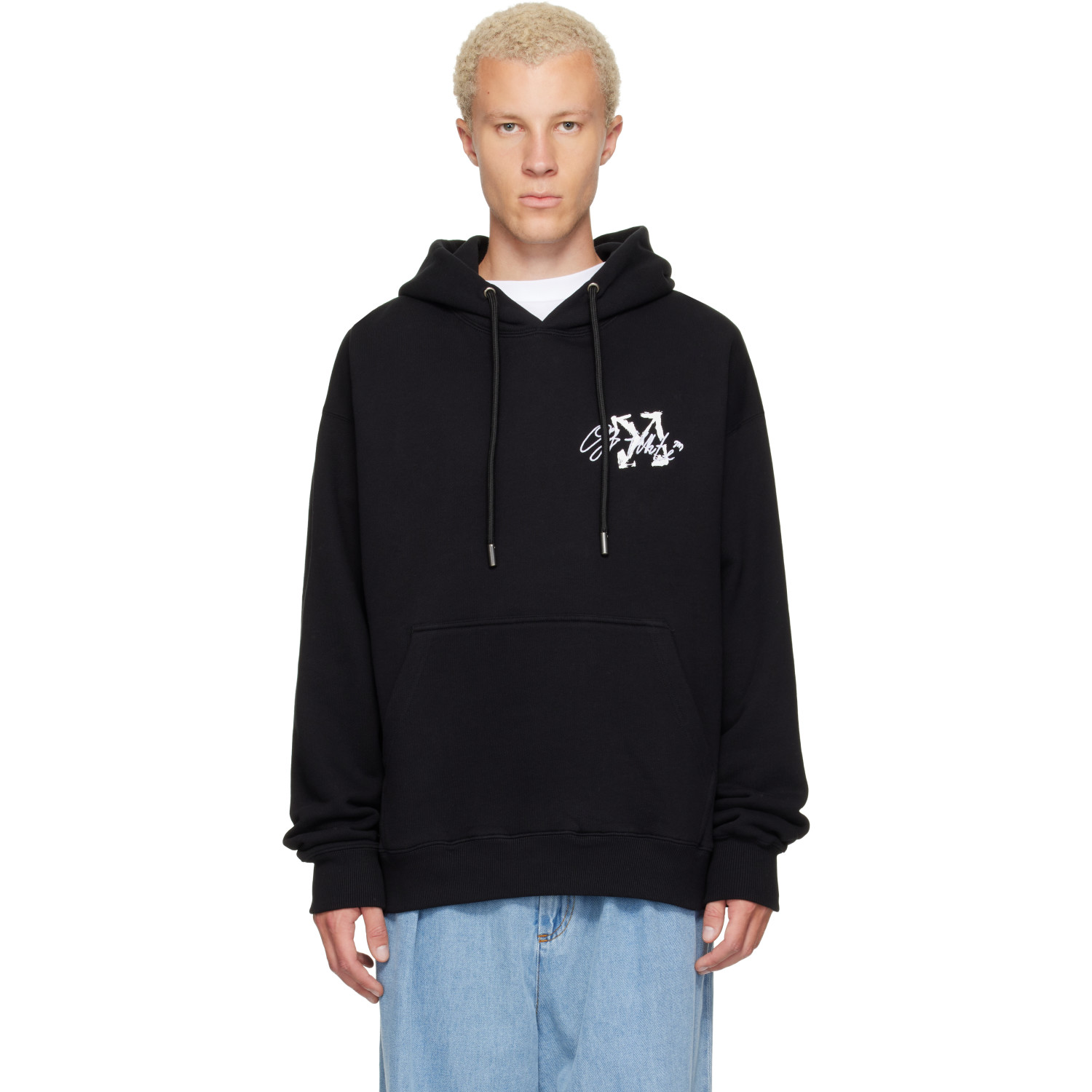 Off-White Black Stroke 2 Arrow Skate Hoodie