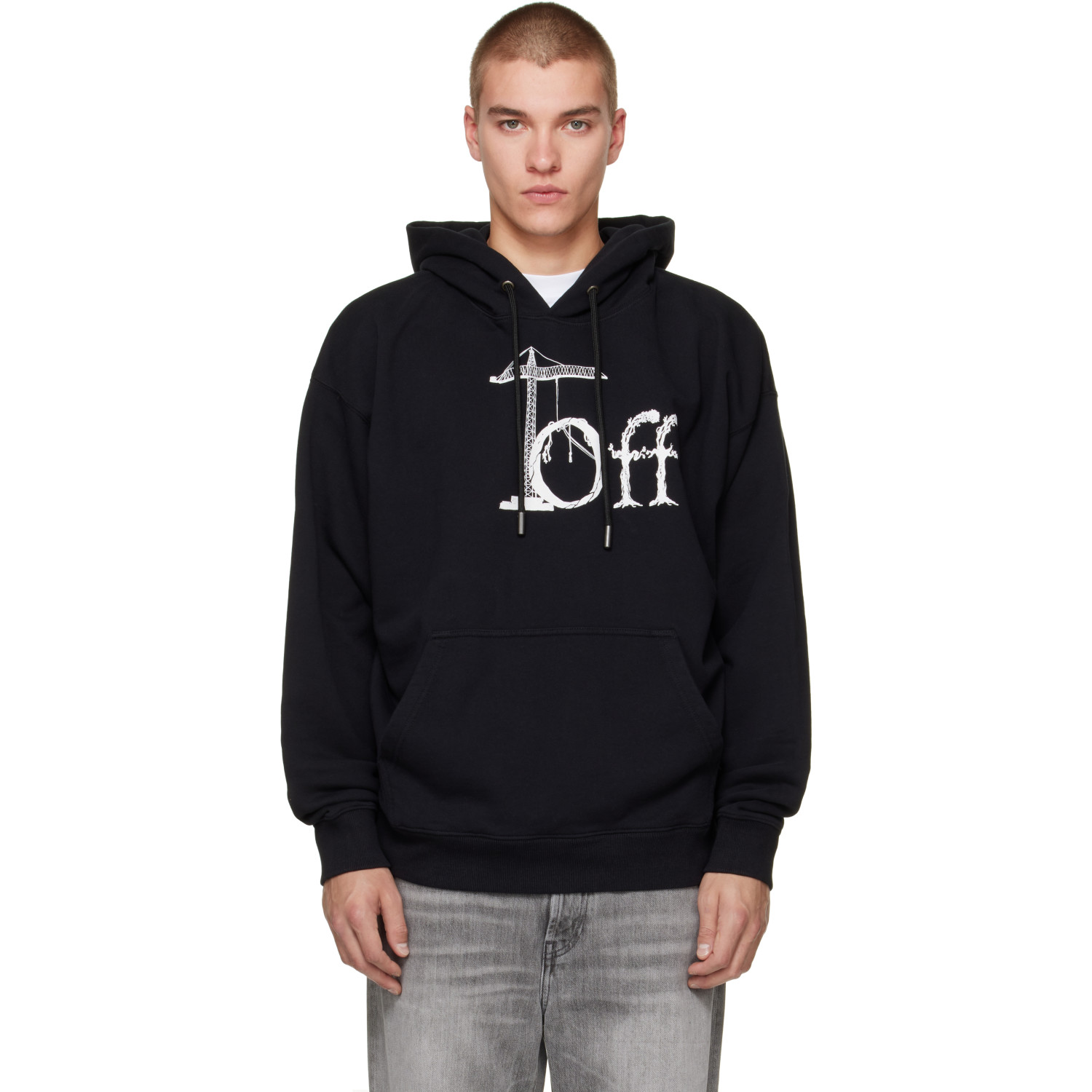 Off-White Black Shared Logo Skate Hoodie