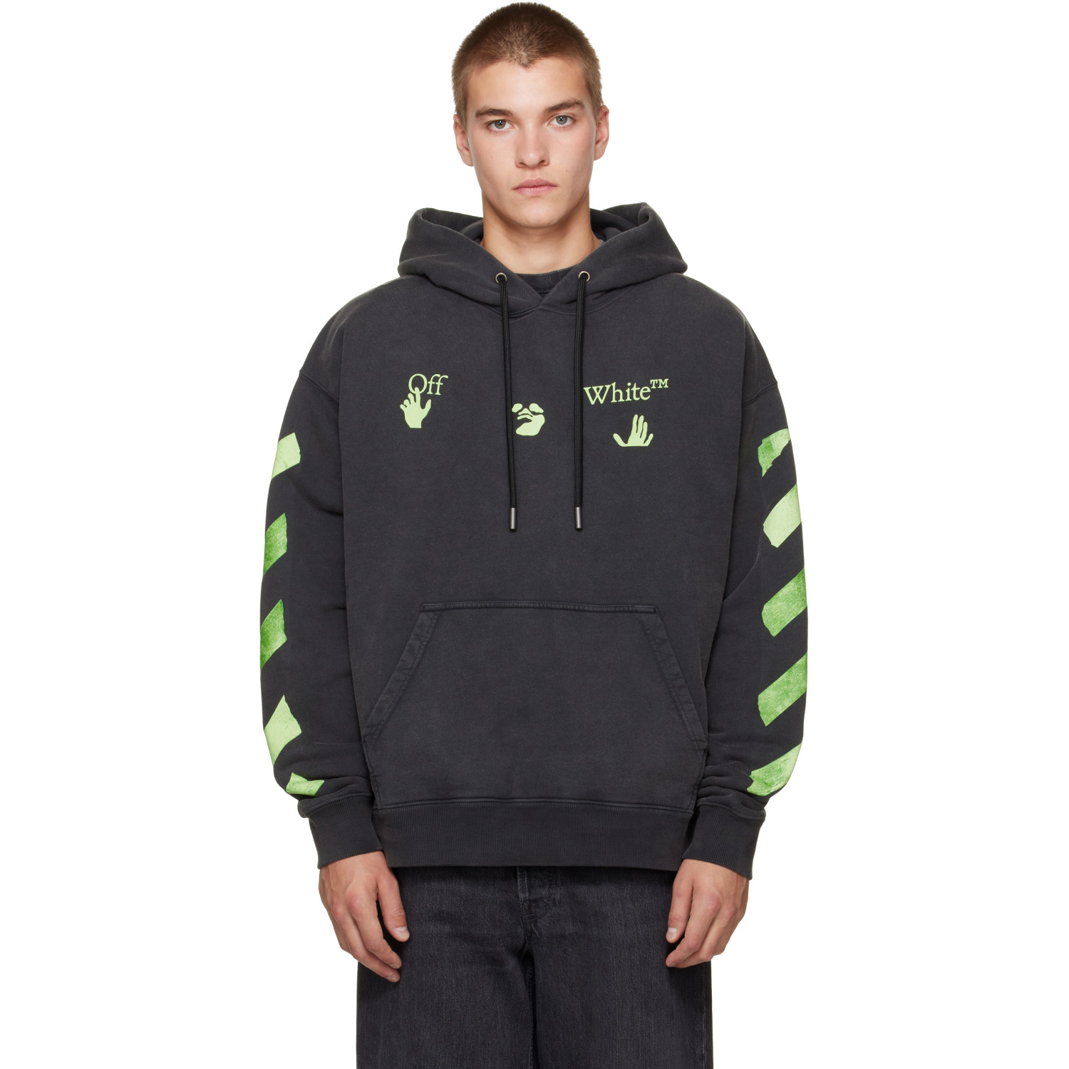 Off-White Black Bacco Arrow Skate Hoodie
