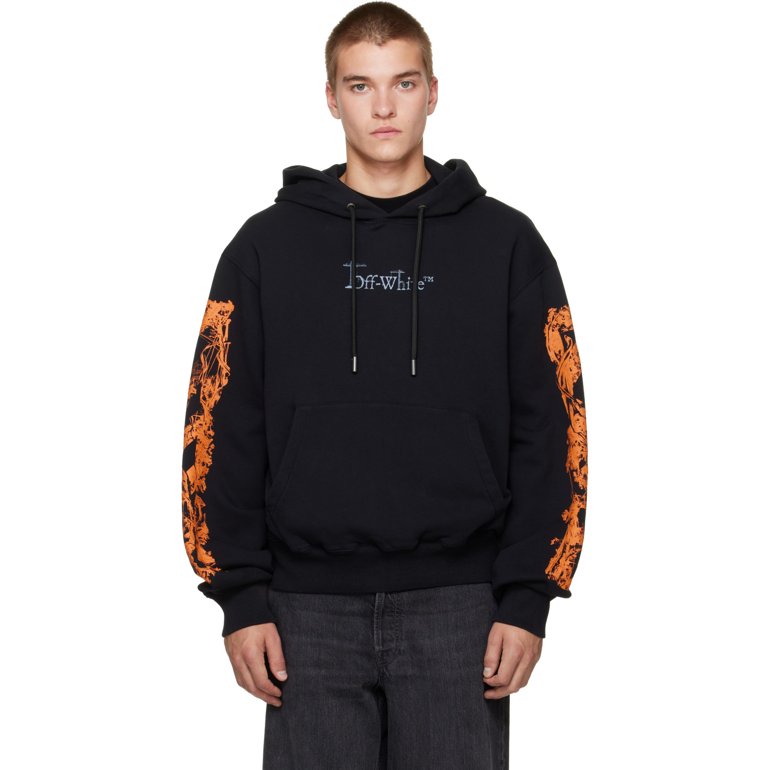 Off-White Black City Nature Regular Hoodie