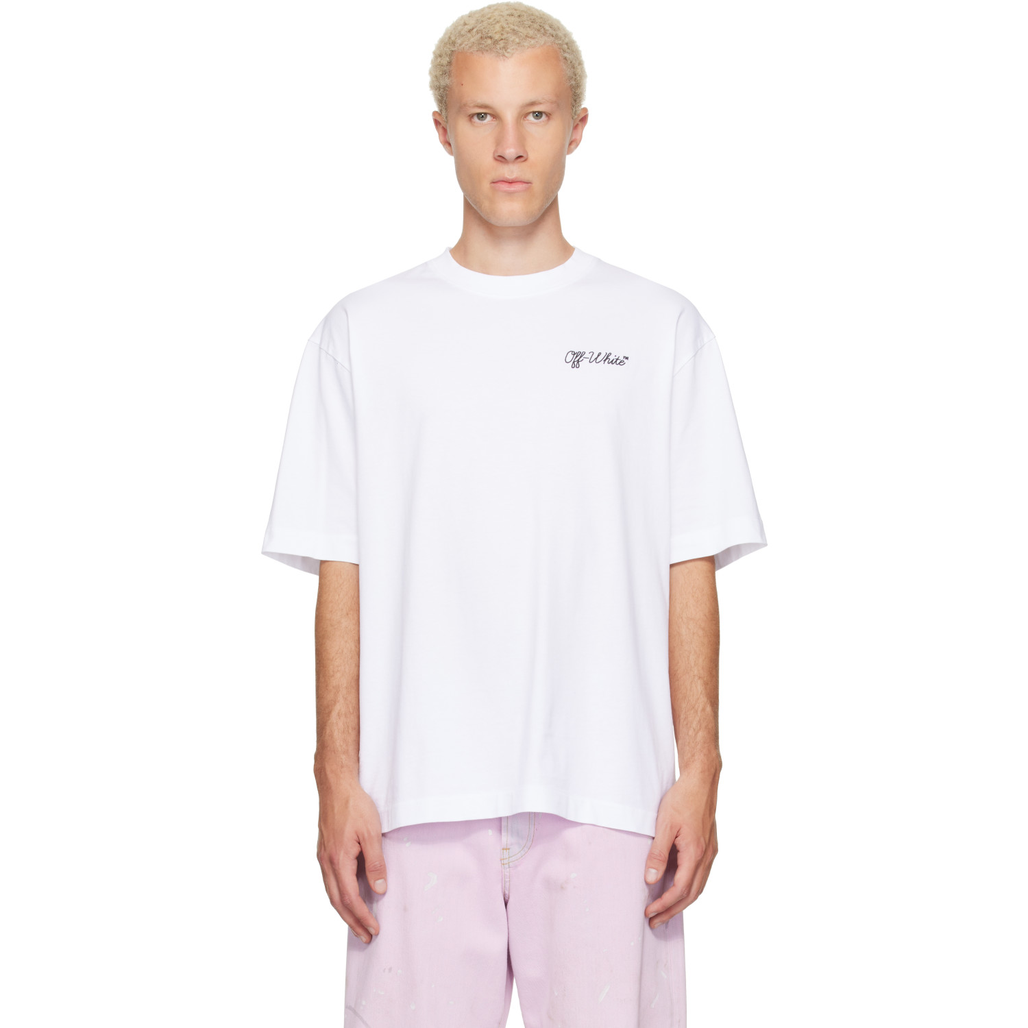 Off-White White Script Logo Skate T-shirt