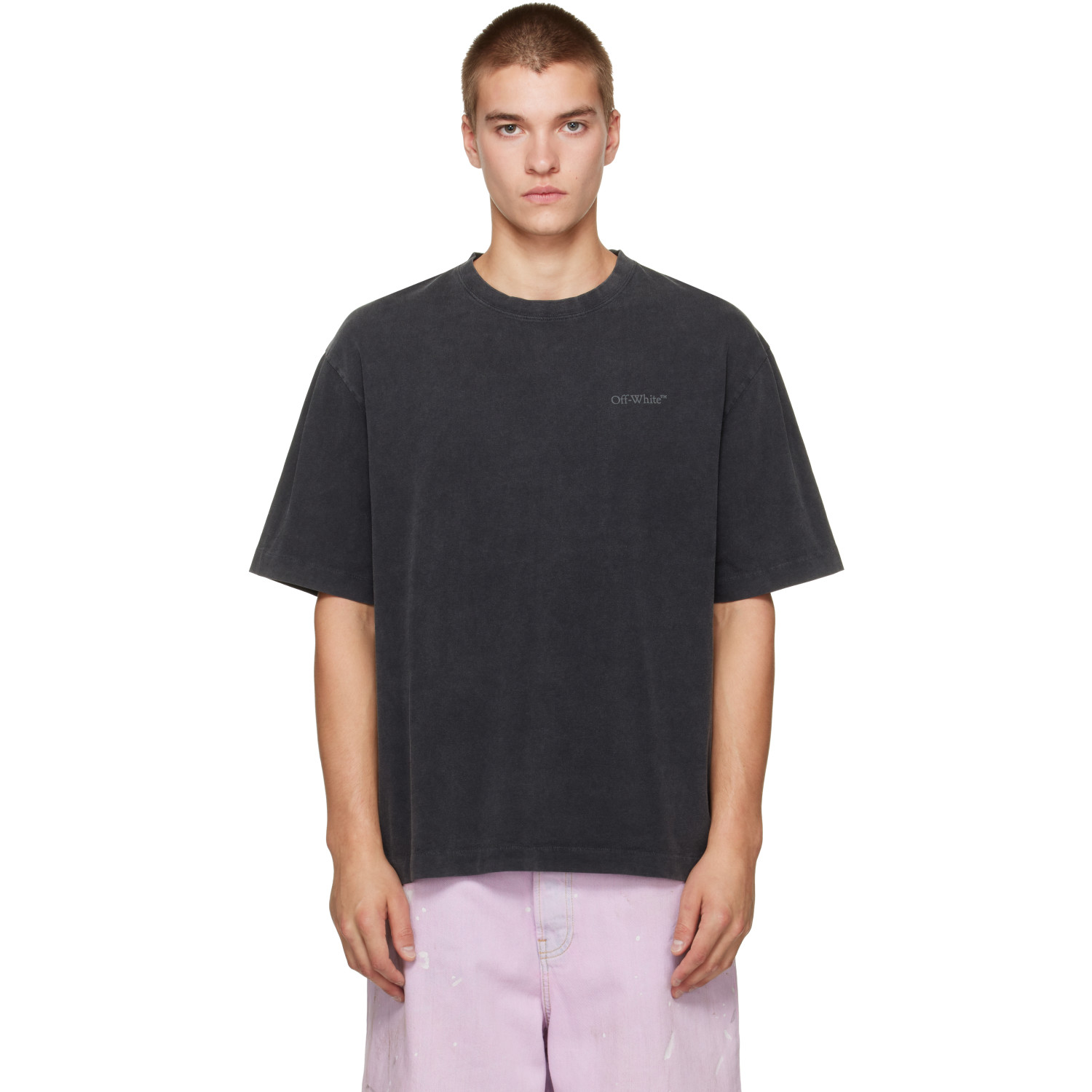 Off-White Black Rugs Arrow Skate S/S T-shirt