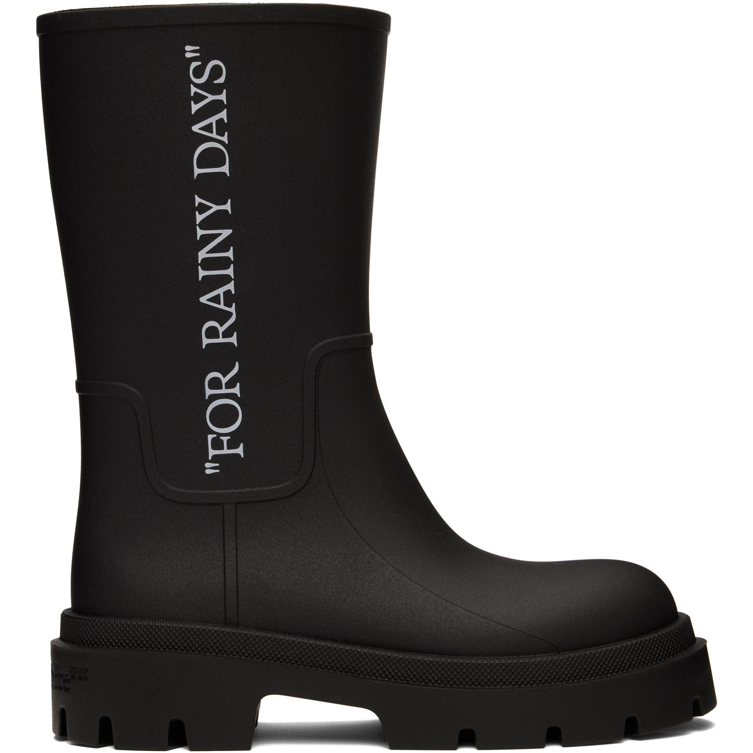 Off-White Black Reboot 'Rainy Days' Boots
