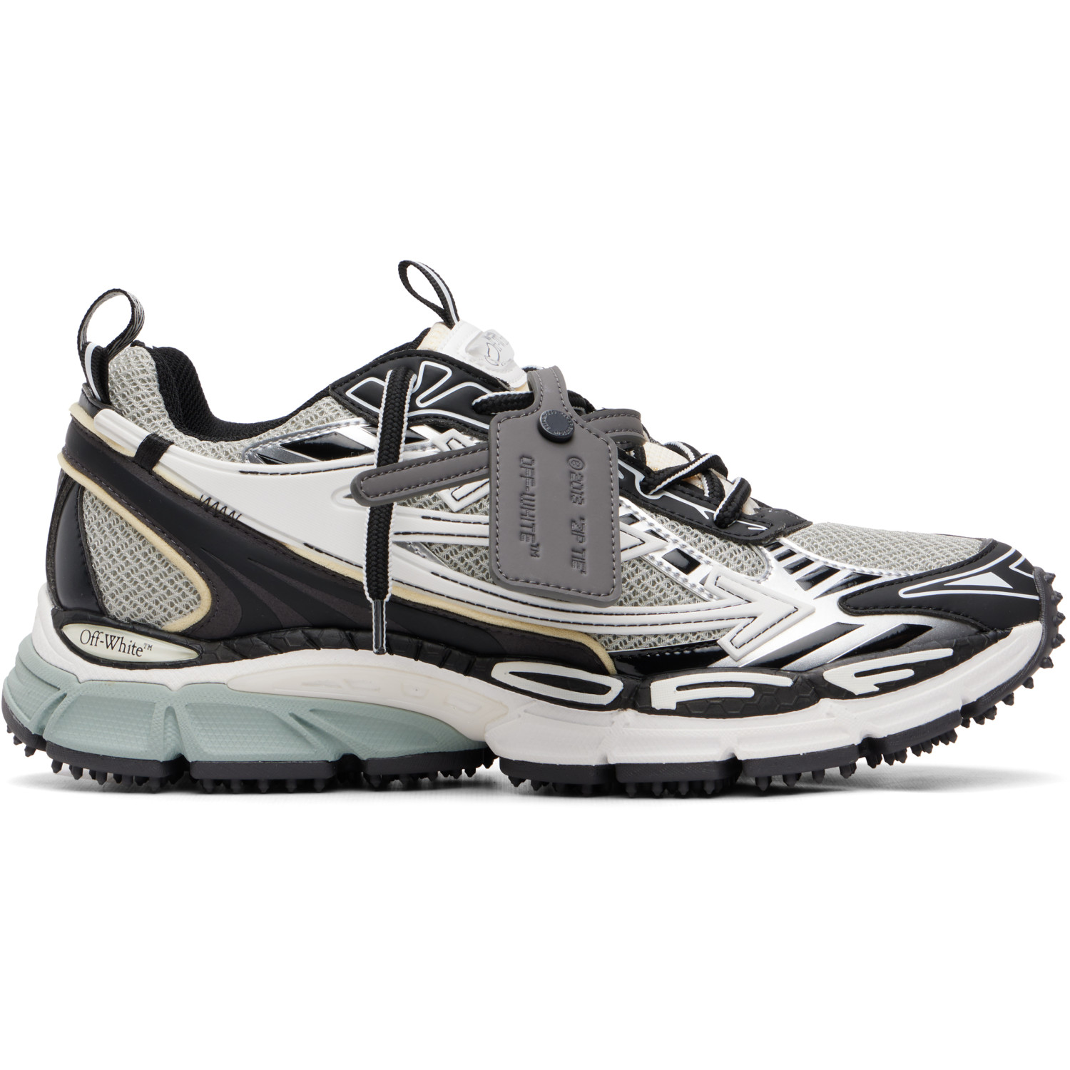Off-White Gray & Black Be Right Back Sneakers