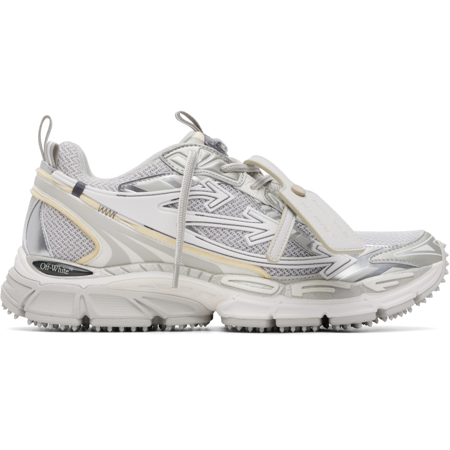 Off-White Gray & Silver Be Right Back Sneakers