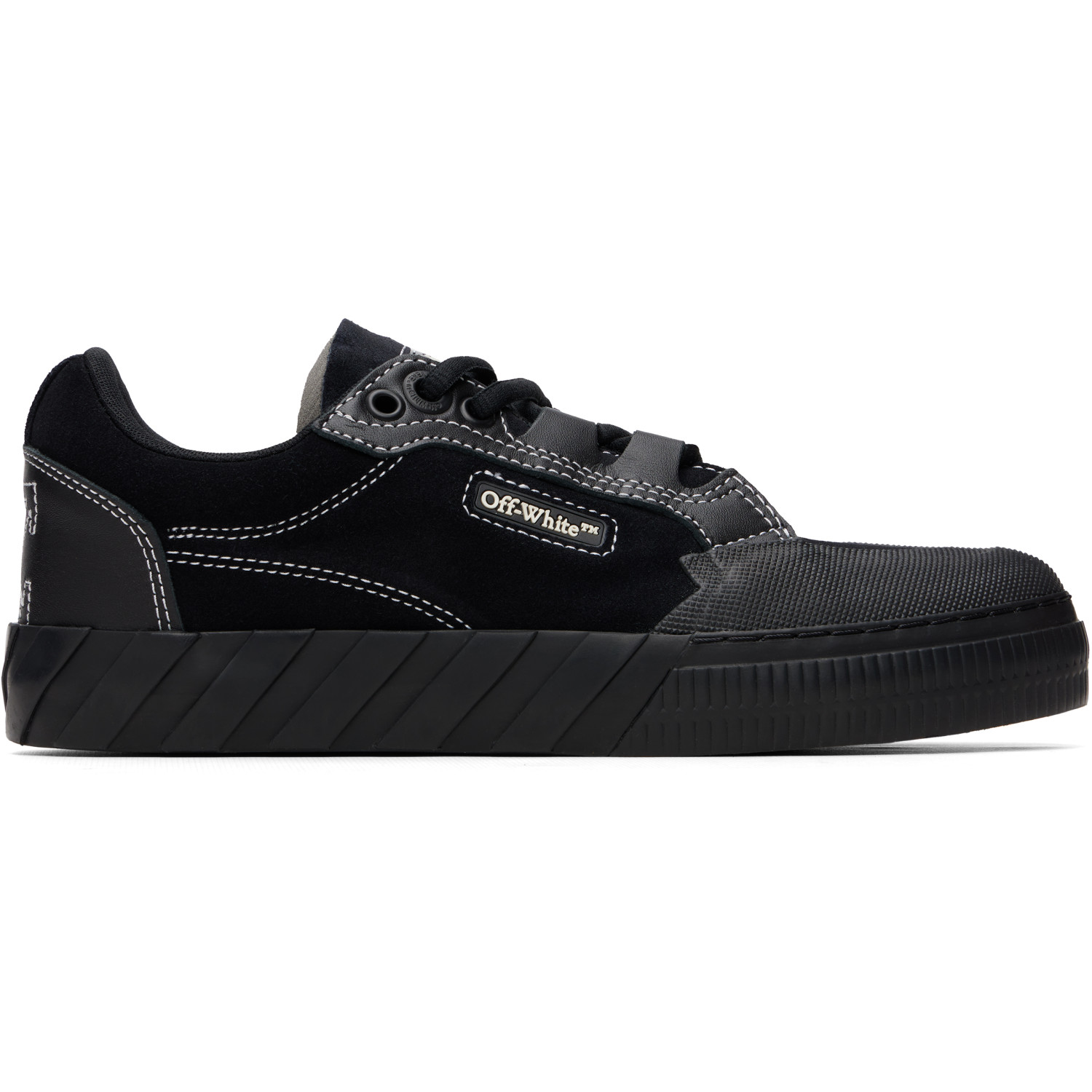 Off-White Black Vulcanized 779 Suede Sneakers