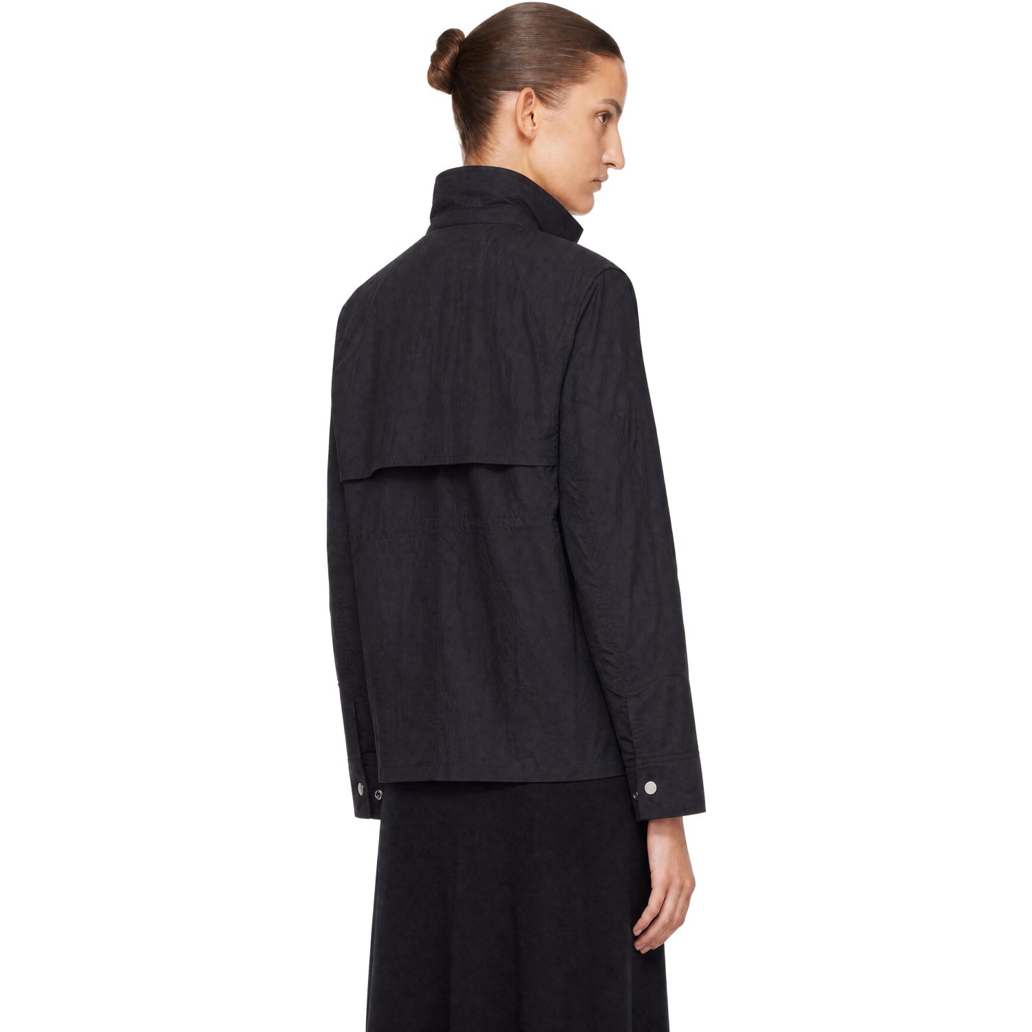 Studio Nicholson Vista Drawstring Shell Jacket In Black