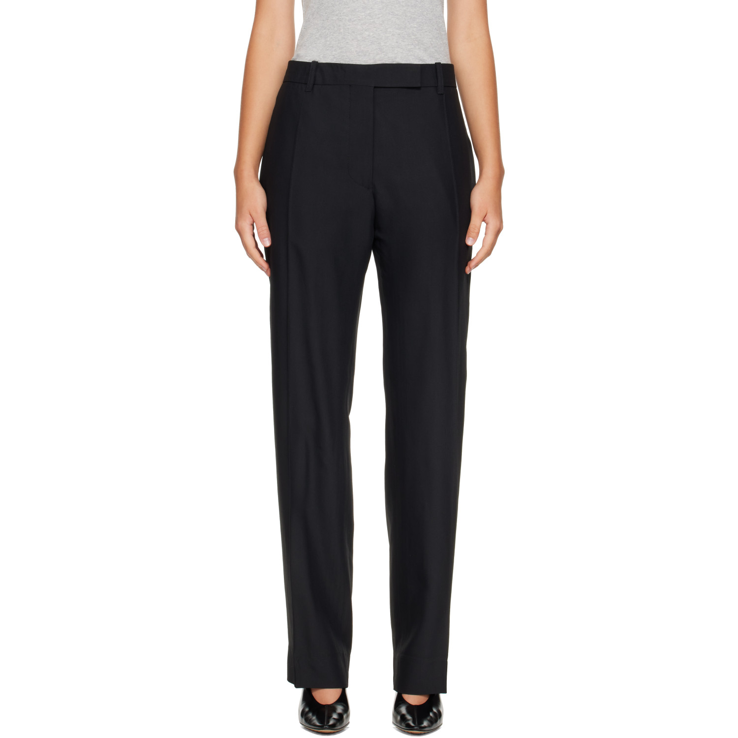 Studio Nicholson Black Quarte Tailored Trousers