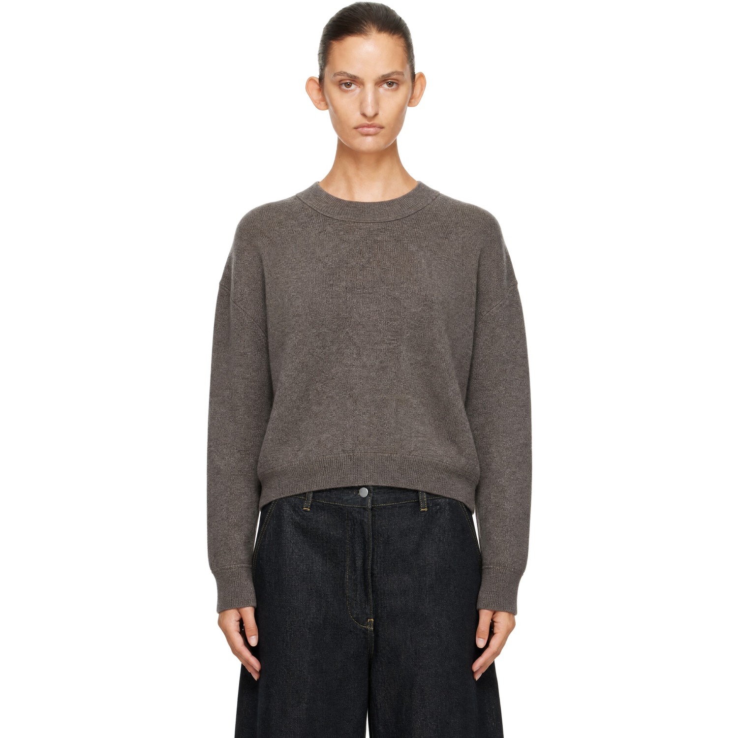 Studio Nicholson Brown Morina Knit Sweater