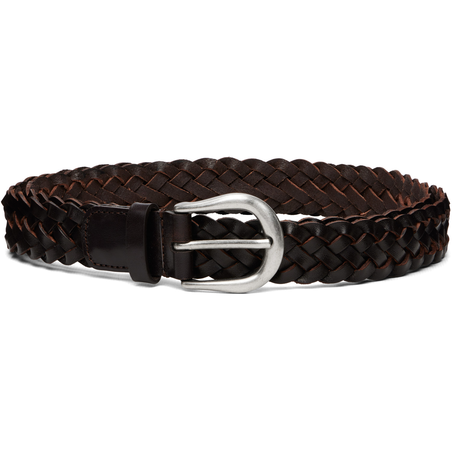 Studio Nicholson Brown Plaited Belt
