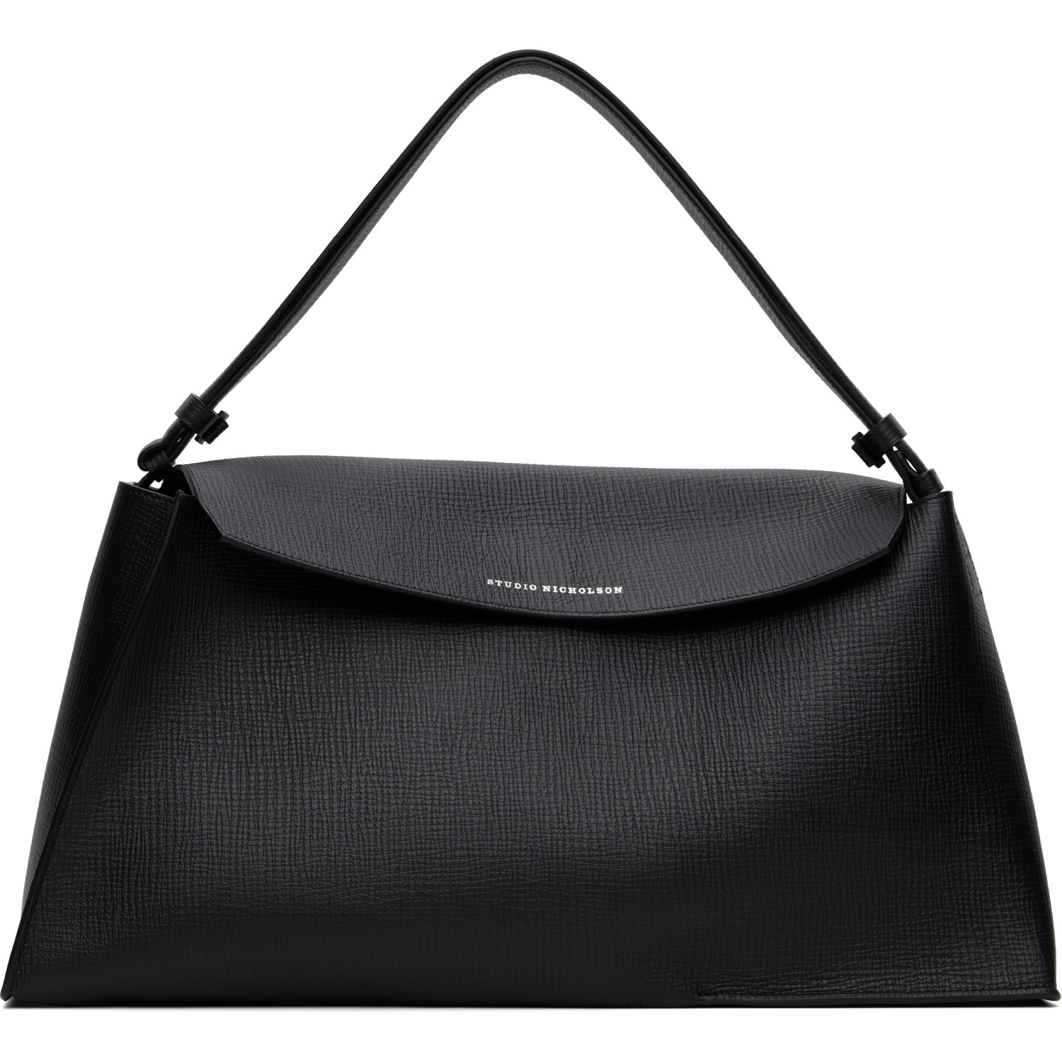 Studio Nicholson Black Shiboru Leather Bag