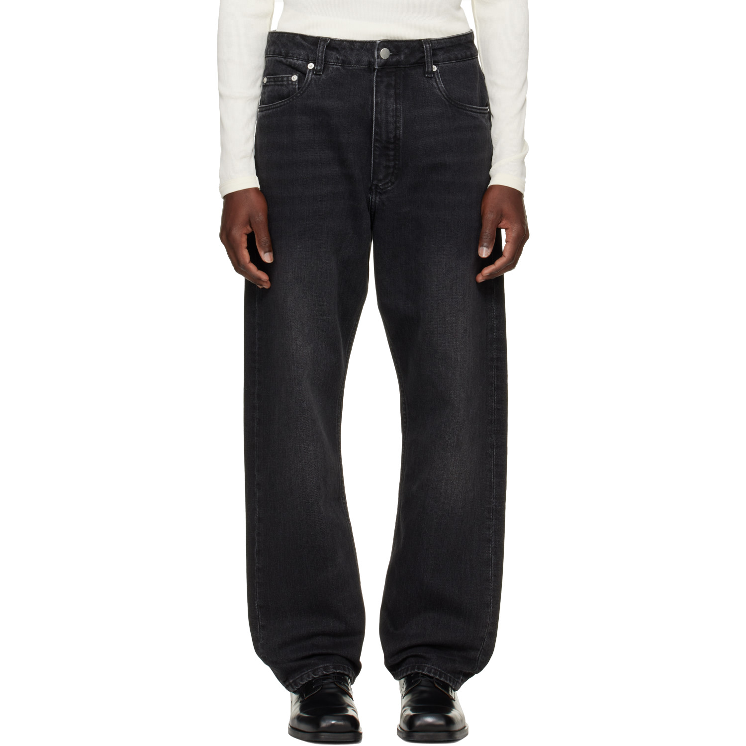 Studio Nicholson Black Riso Straight Leg Jeans