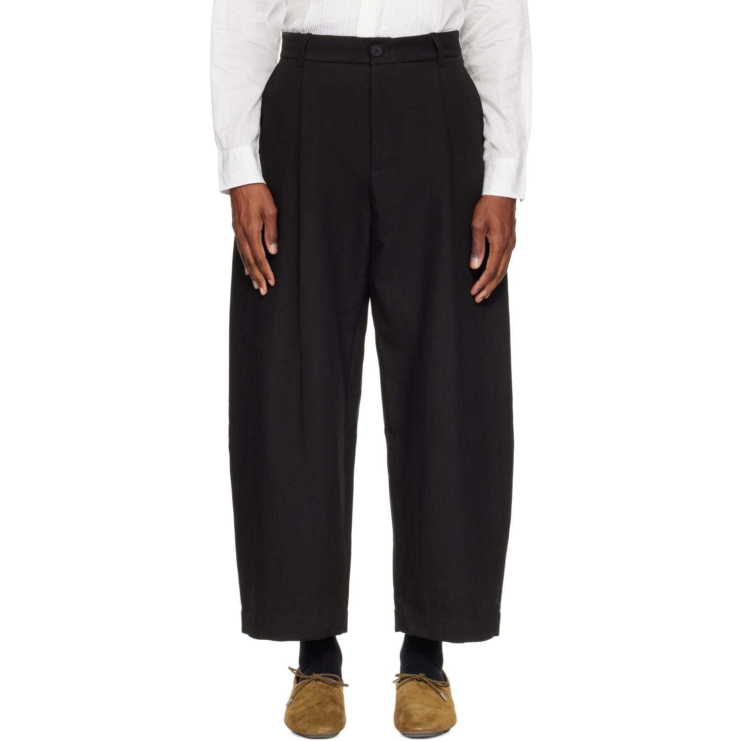 Studio Nicholson Black Ellis Trousers