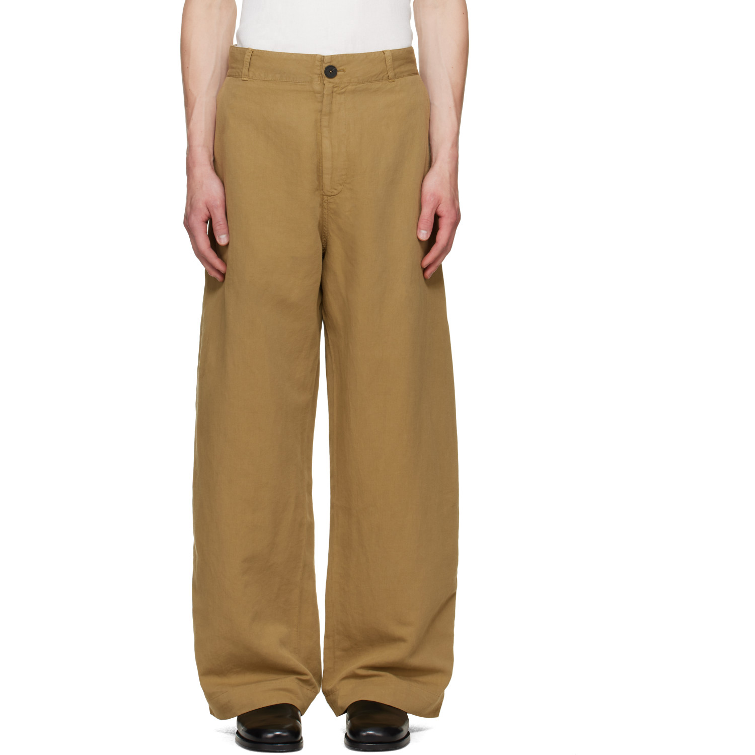 Studio Nicholson Beige Minard Trousers