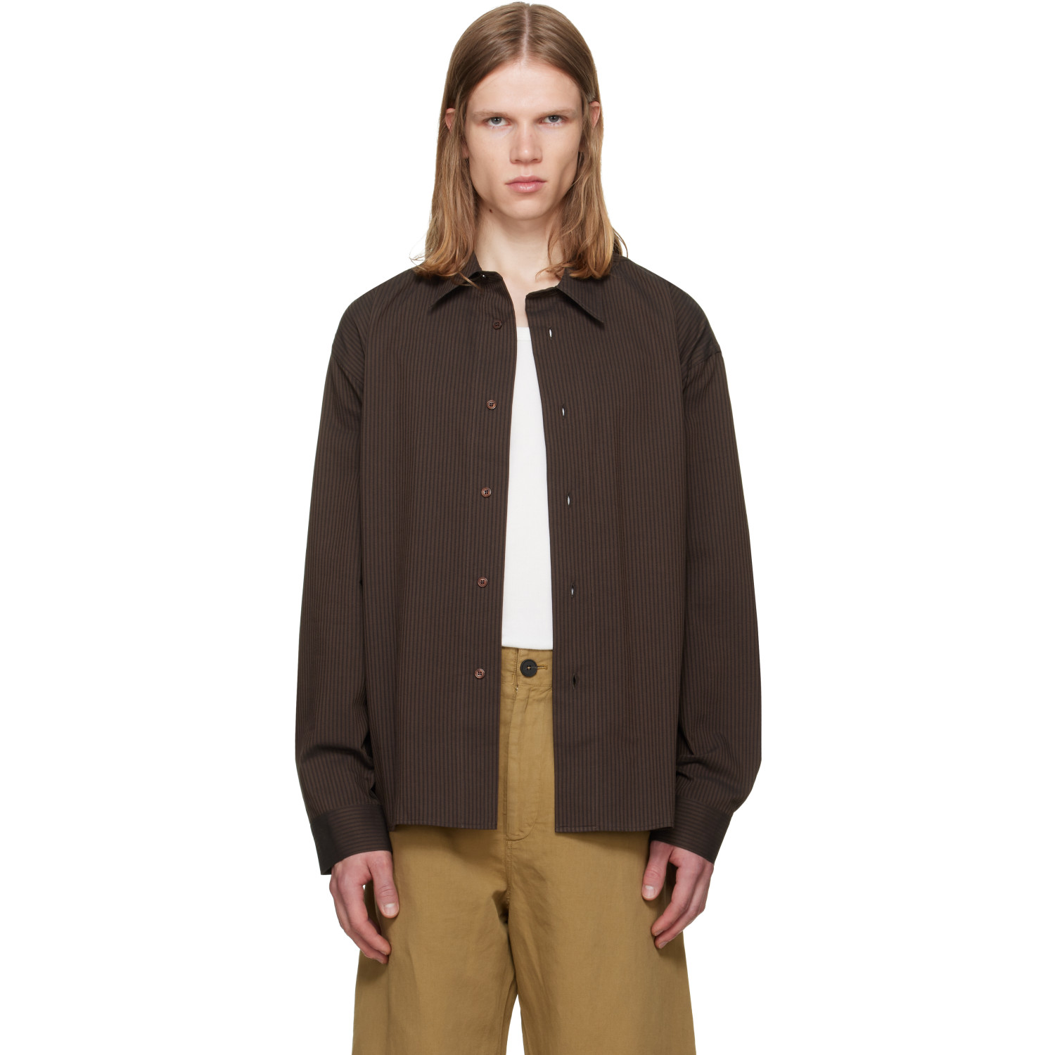 Studio Nicholson Brown Hal Shirt