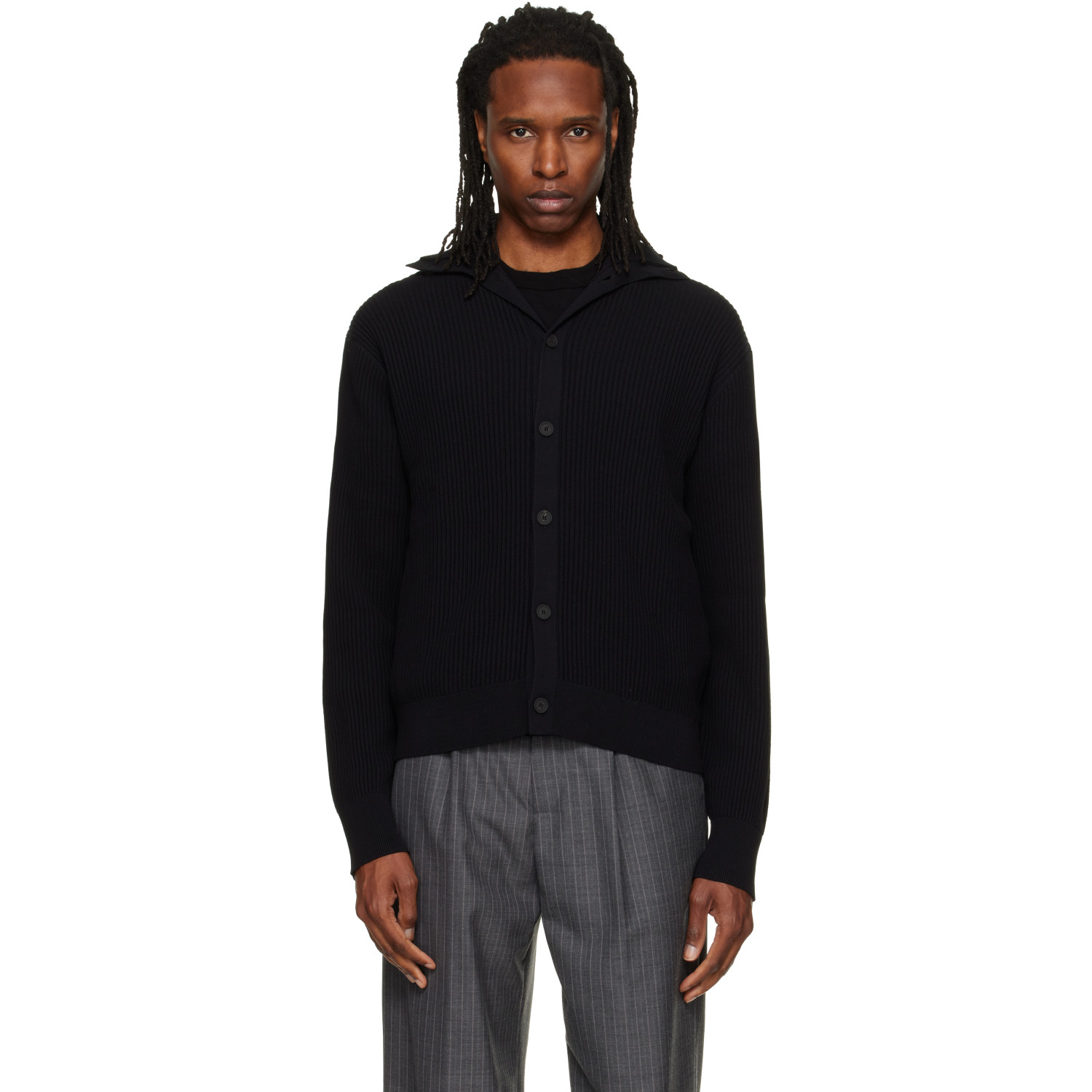 Studio Nicholson Black Oran Cardigan