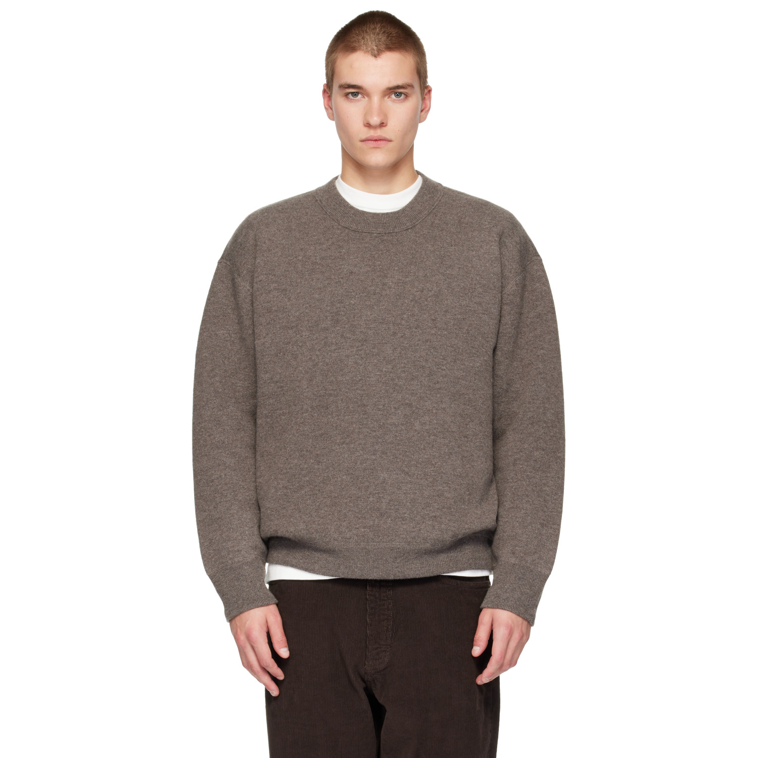 Studio Nicholson Gray Moray Knit Sweater