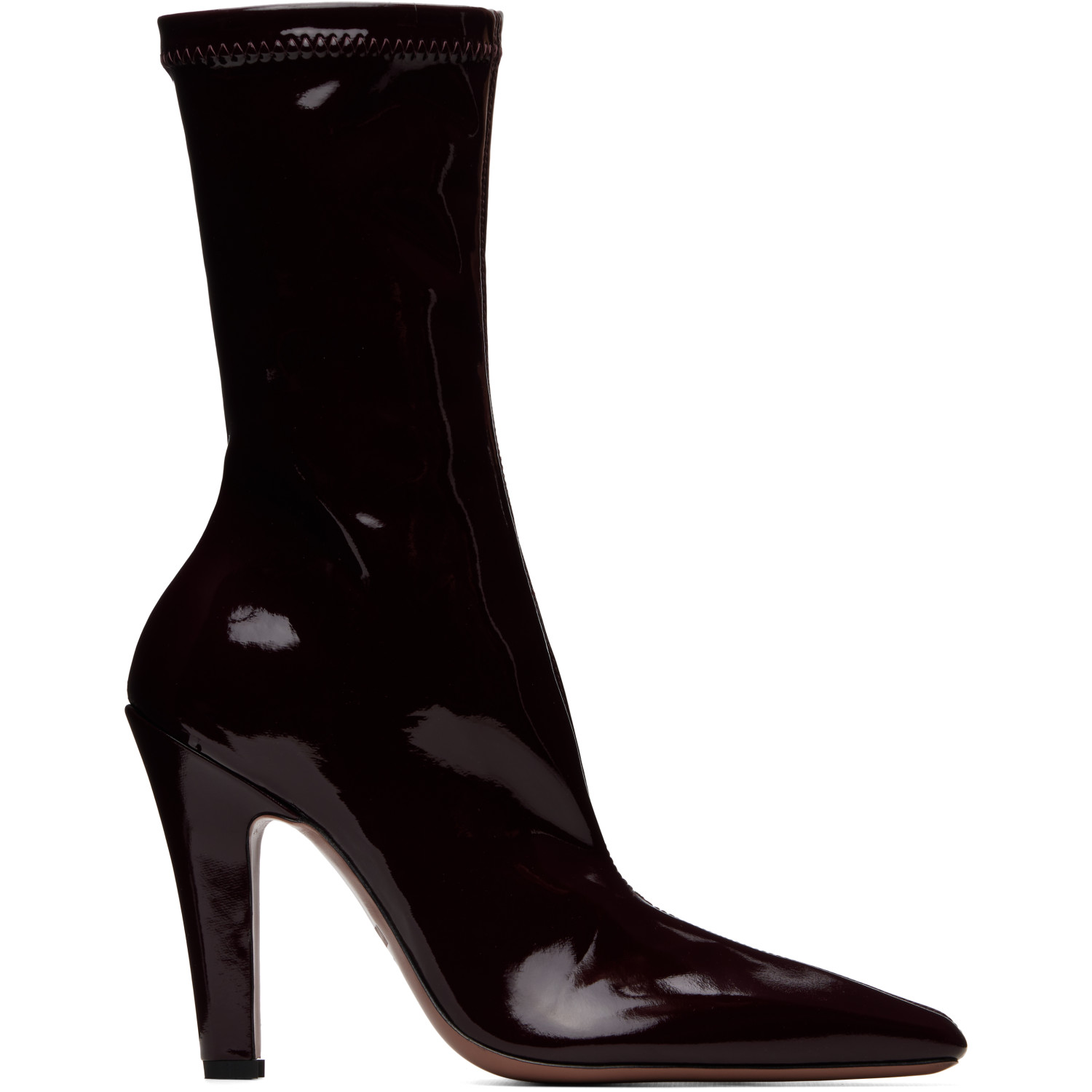 Paris Texas Burgundy Belle 75mm Ankle Boots