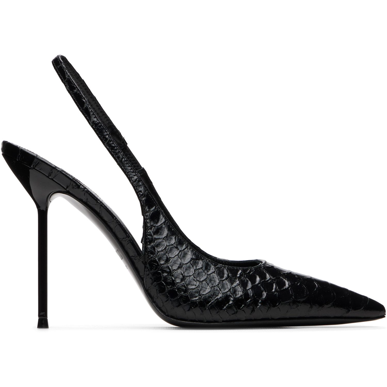 Paris Texas Black Lidia Slingback 105 Heels