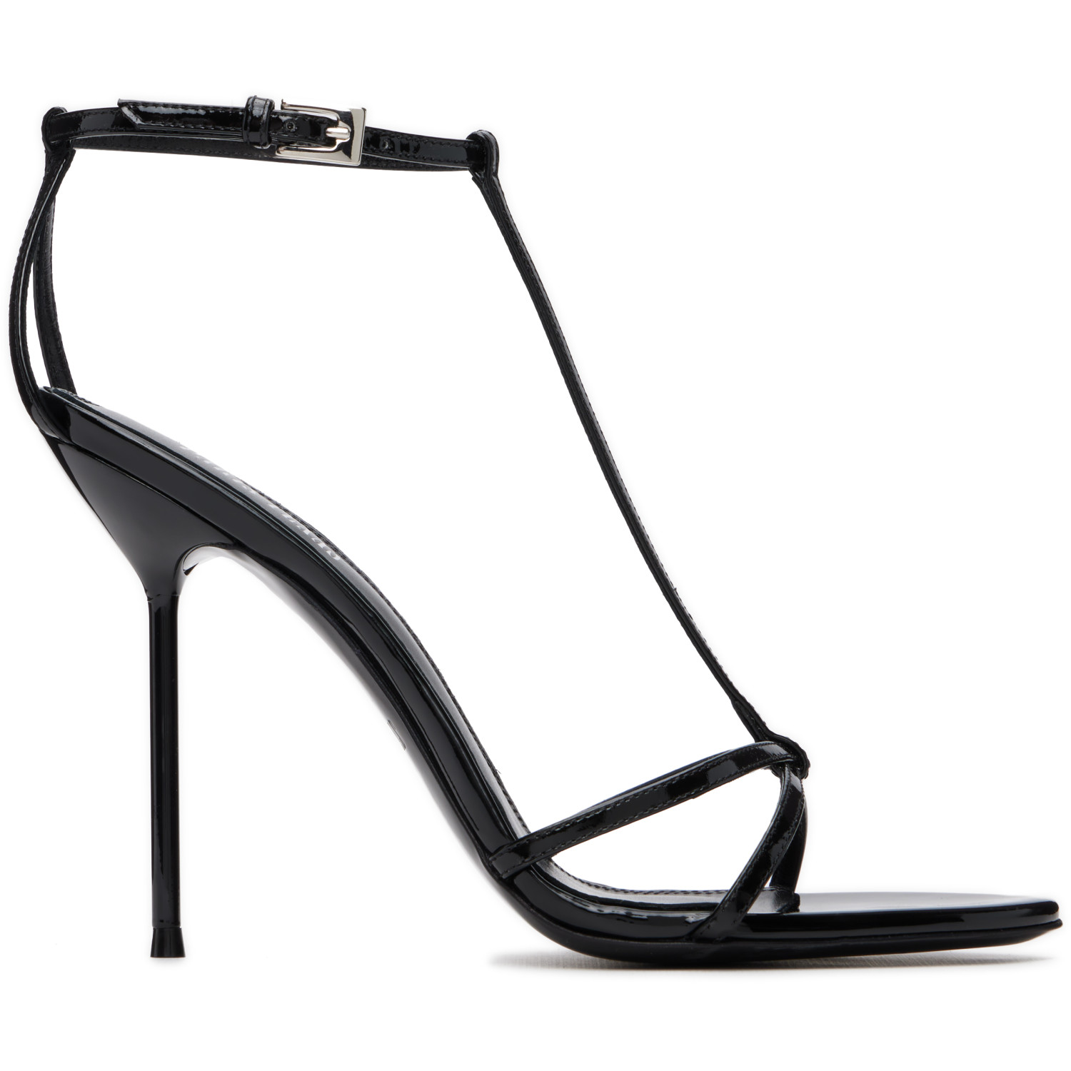 Paris Texas Black Lidia T-Strap 105 Heeled Sandals