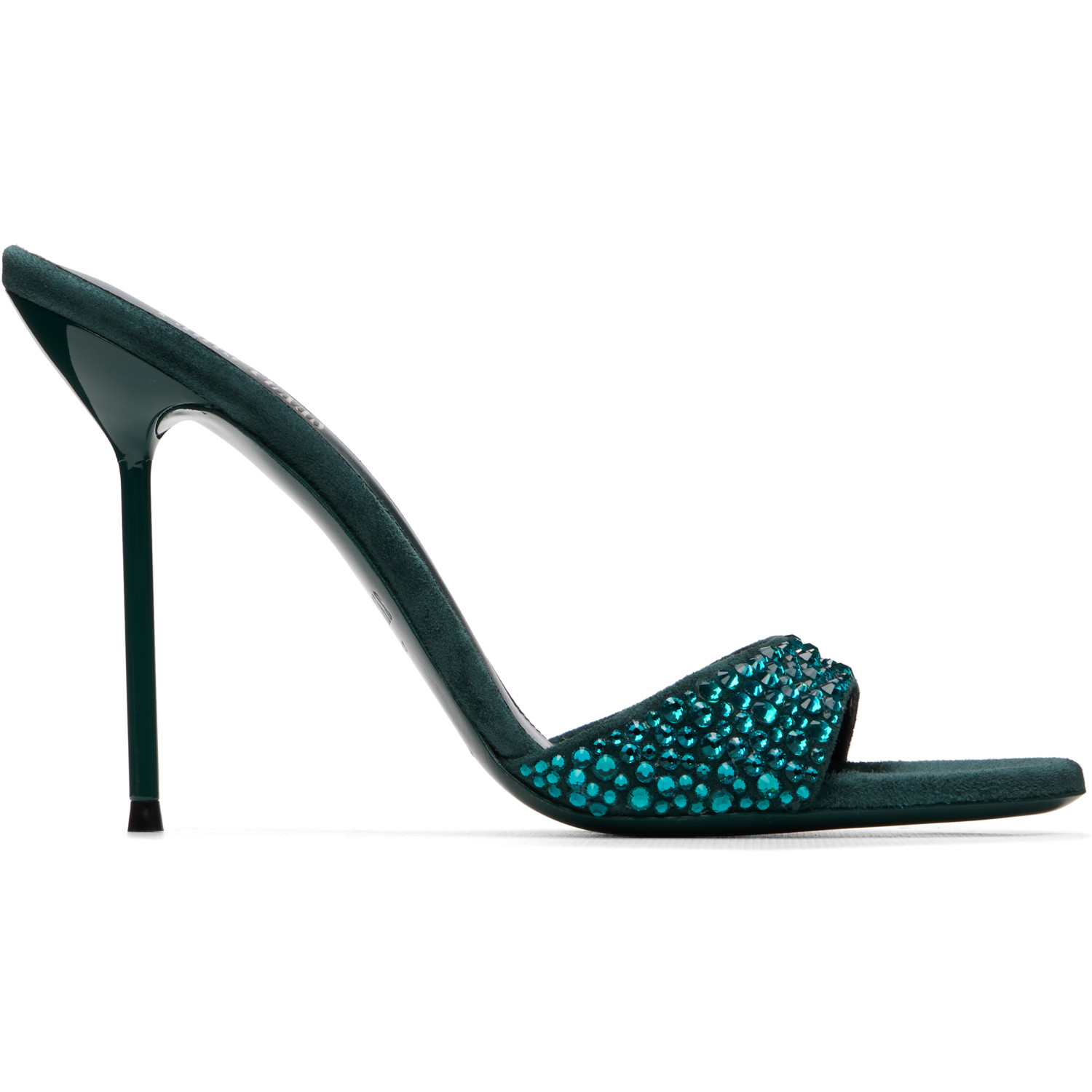 Paris Texas Green Lidia 105 Mule Heeled Sandals