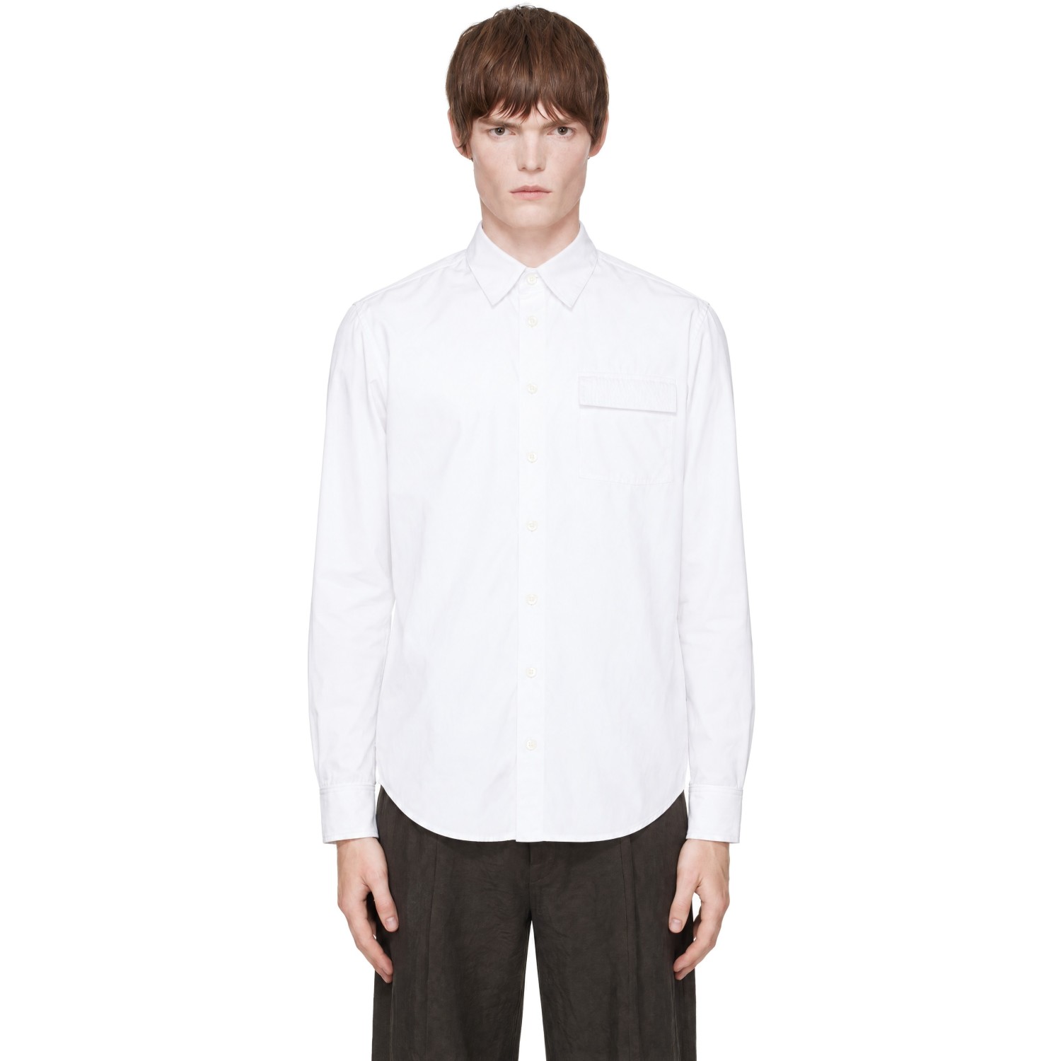LGN Louis Gabriel Nouchi White Cotton Shirt