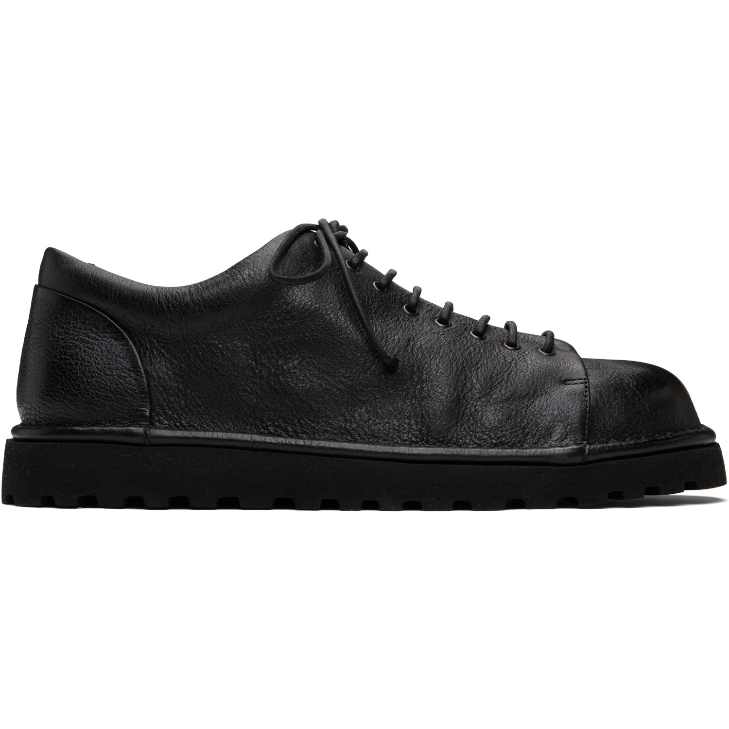 Marsèll Gomme Black Pallottola Pomice Leather Derbys