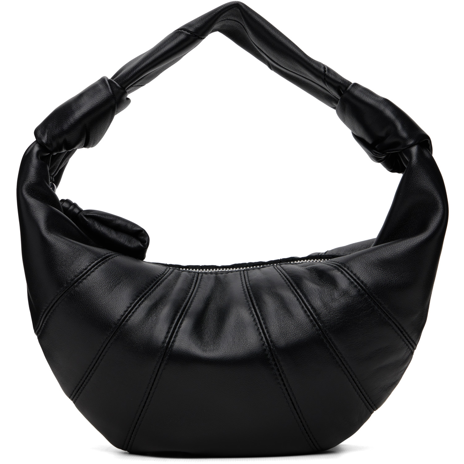 LEMAIRE Black Mini Fortune Croissant Leather Bag