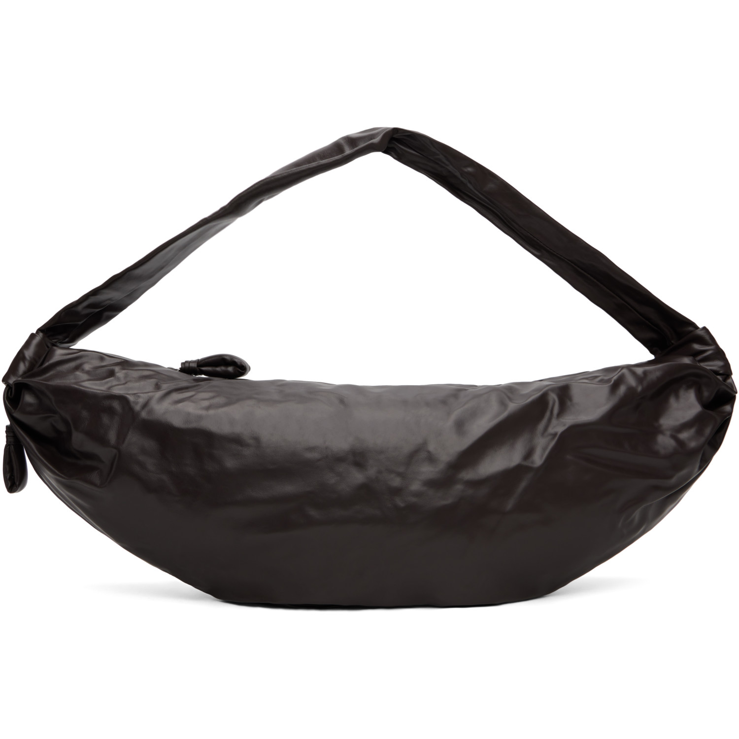 LEMAIRE Brown Large Soft Croissant Bag