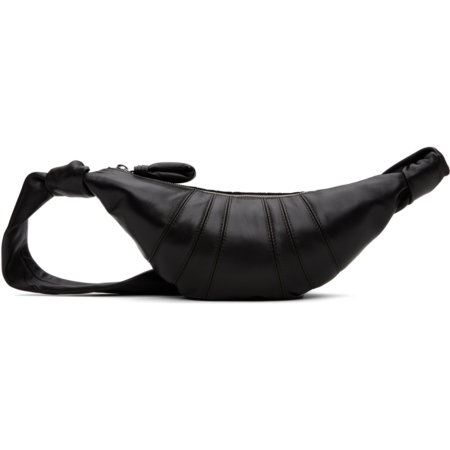 LEMAIRE Brown Small Croissant Leather Bag