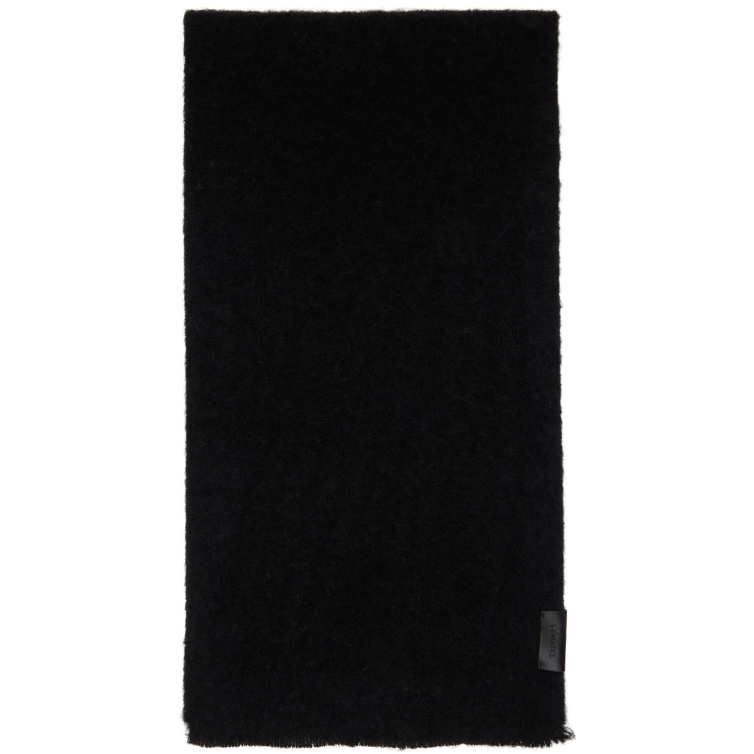 LEMAIRE Black Fluffy Scarf
