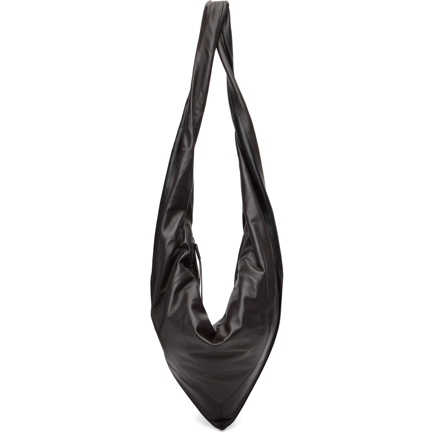 LEMAIRE Brown & Black Small Scarf Extended Handle Bag
