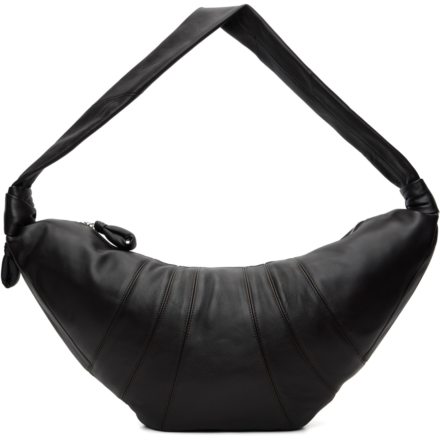 LEMAIRE Brown Large Croissant Bag