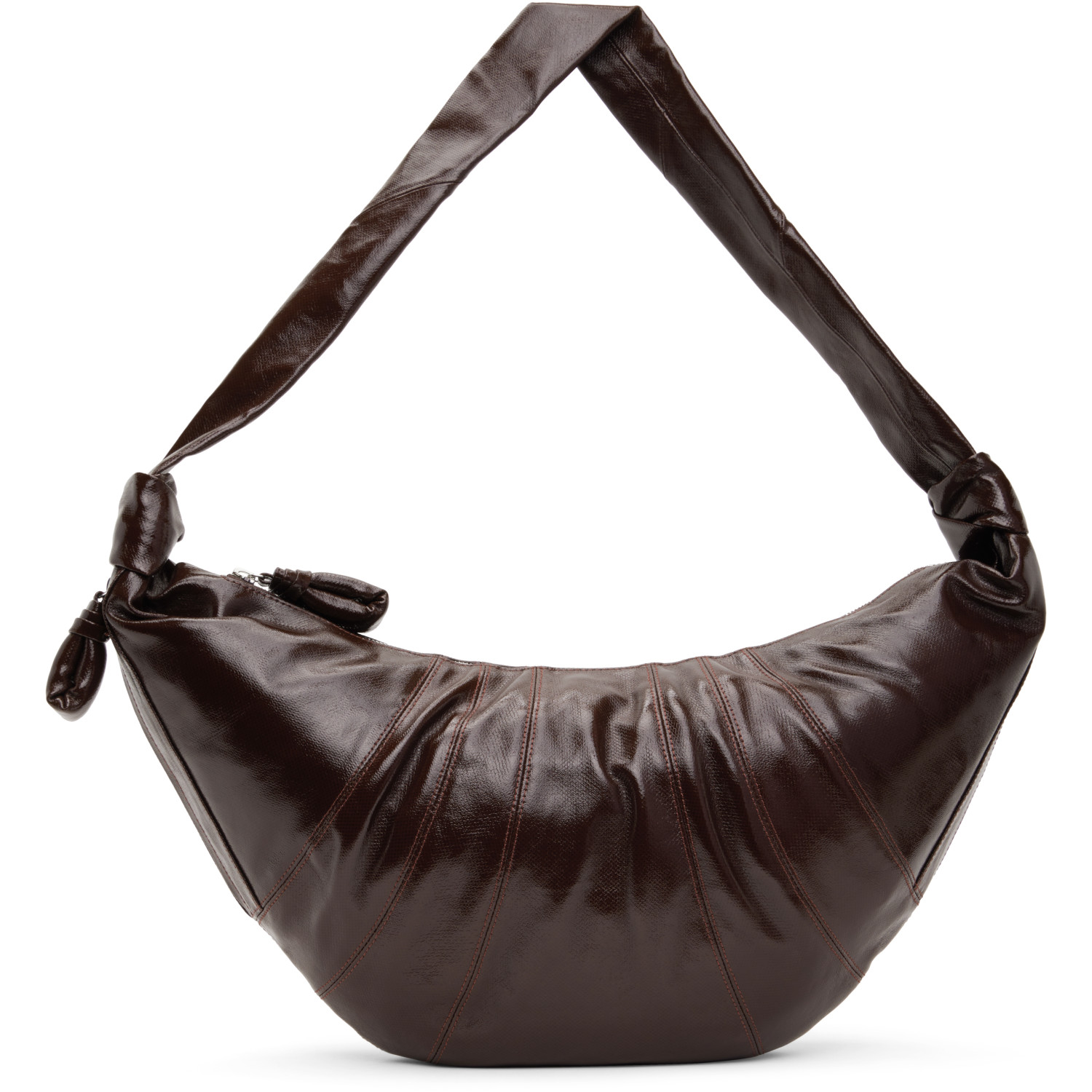 LEMAIRE Brown Large Croissant Bag