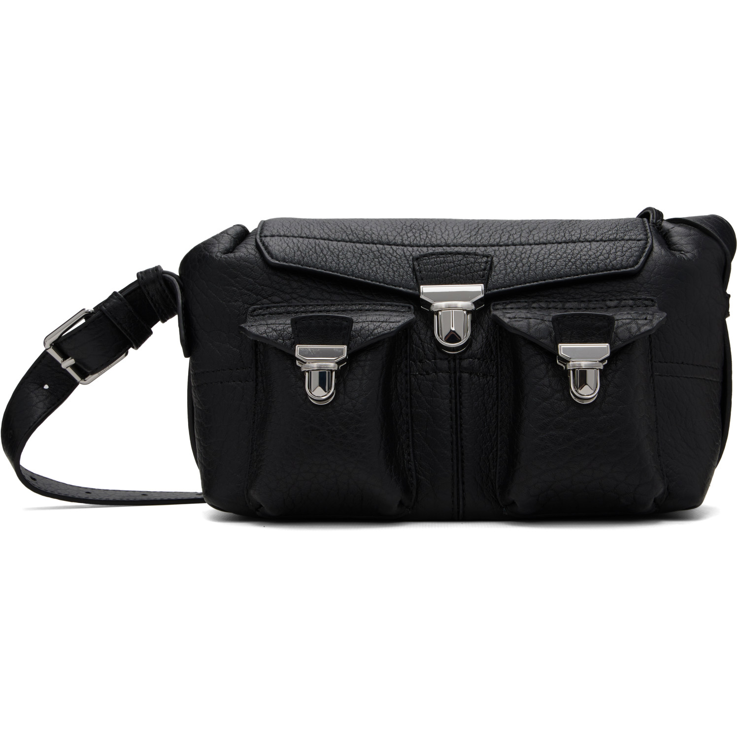 LEMAIRE Black Bubble Lambskin Mini Soft Gear Bag