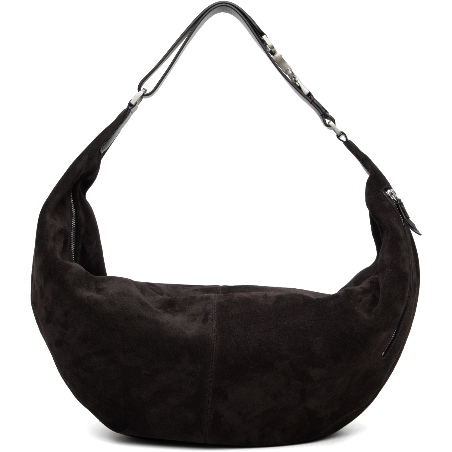 LEMAIRE Brown Large Quiver Clip Bag