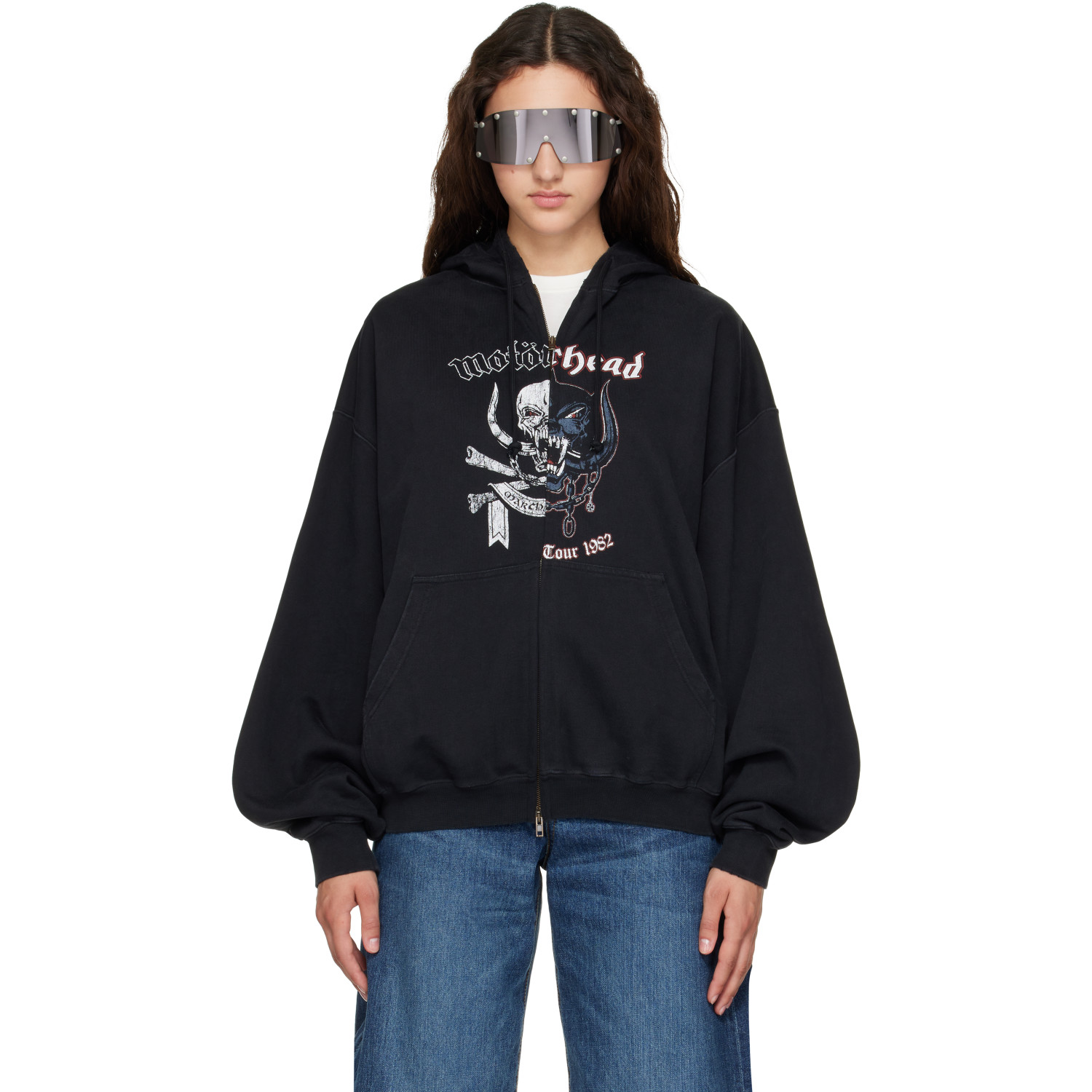 VETEMENTS Black Motörhead Edition Zip Up Hoodie